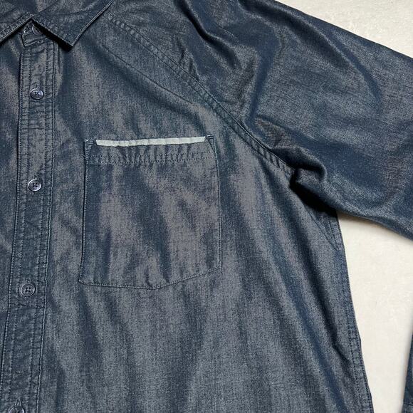 Toad & Co Men's Chambray Button Up Shirt Size X-Large Lightweight Casual - Picture 5 of 7